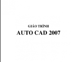 Giáo trình tự học Autocad 2007