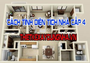Cách tính diện tích xây dựng nhà cấp 4